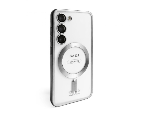 Чехол с функцией MagSafe для Samsung Galaxy S23/S911 (2023) silver (10)