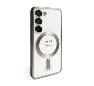 Чехол с функцией MagSafe для Samsung Galaxy S23/S911 (2023) grey (12) матовый