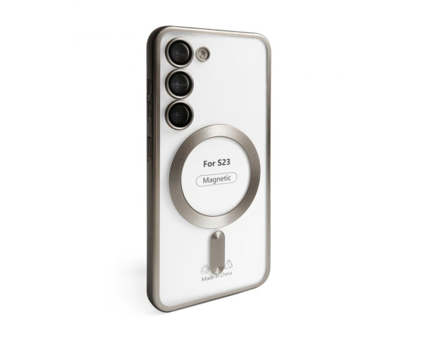 Чехол с функцией MagSafe для Samsung Galaxy S23/S911 (2023) grey (12) матовый