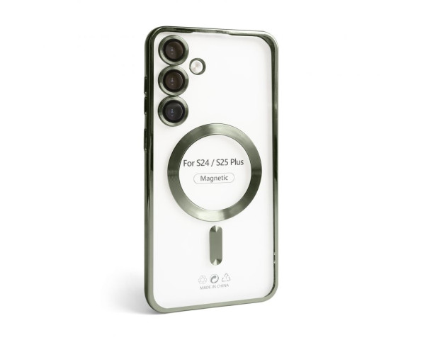 Чохол з функцією MagSafe для Samsung Galaxy S24 Plus/S926 (2024), S25 Plus/S936 (2025) olive (08)