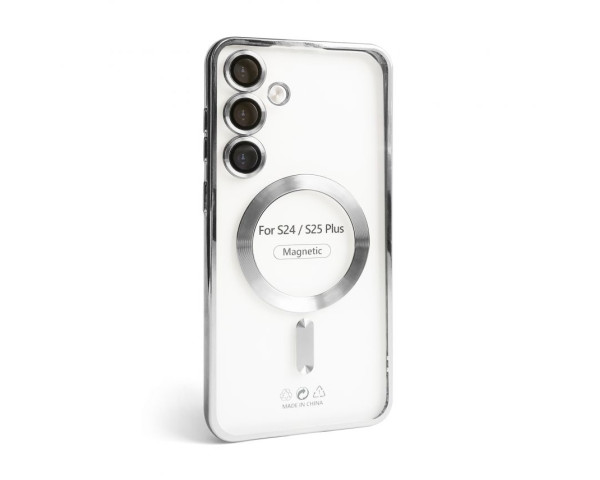Чохол з функцією MagSafe для Samsung Galaxy S24 Plus/S926 (2024), S25 Plus/S936 (2025) silver (10)