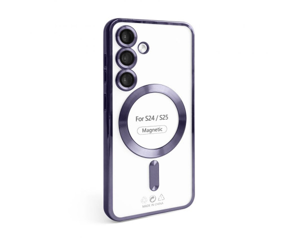 Чехол с функцией MagSafe для Samsung Galaxy S24/S921 (2024), S25/S931 (2025) violet (02)