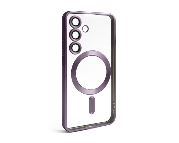 Чехол с функцией MagSafe для Samsung Galaxy S24/S921 (2024), S25/S931 (2025) violet (02) матовый