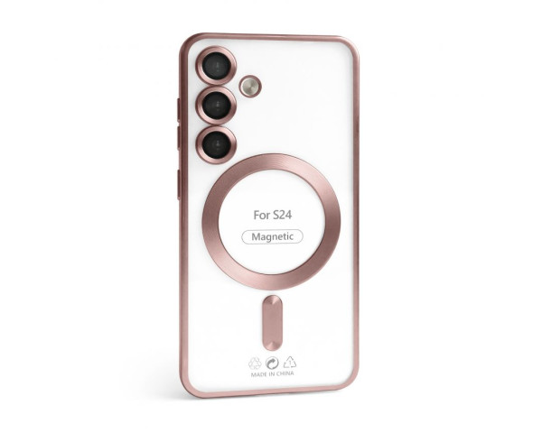 Чохол з функцією MagSafe для Samsung Galaxy S24/S921 (2024) pink (06) matte