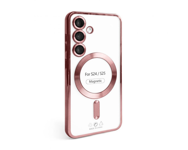 Чохол with MagSafe для Samsung S24/S25 (06) rose gold