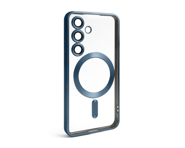 Чохол with MagSafe для Samsung S24/S25 (07) dark blue matte