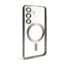 Чехол с функцией MagSafe для Samsung Galaxy S24/S921 (2024), S25/S931 (2025) grey (12) матовый