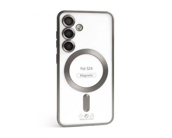 Чехол с функцией MagSafe для Samsung Galaxy S24/S921 (2024), S25/S931 (2025) grey (12) матовый