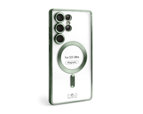 Чехол с функцией MagSafe для Samsung Galaxy S25 Ultra/S938 (2025) olive (08)
