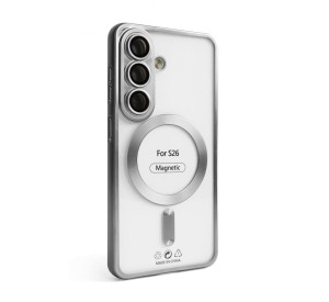Чохол з функцією MagSafe для Samsung Galaxy S26/S942 (2026) silver (10) матовий