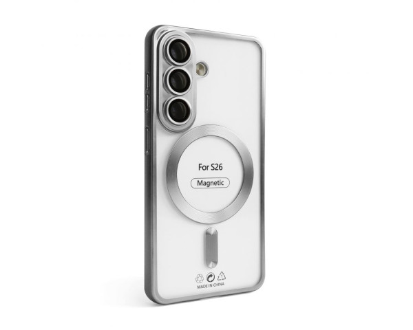 Чохол з функцією MagSafe для Samsung Galaxy S26/S942 (2026) silver (10) матовий