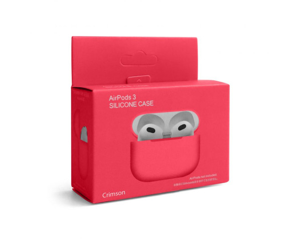 Чохол для AirPods 3 Slim crimson (09)