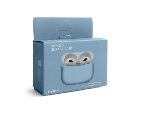 Чохол для AirPods 3 Slim (16) sky blue_небесно-голубий
