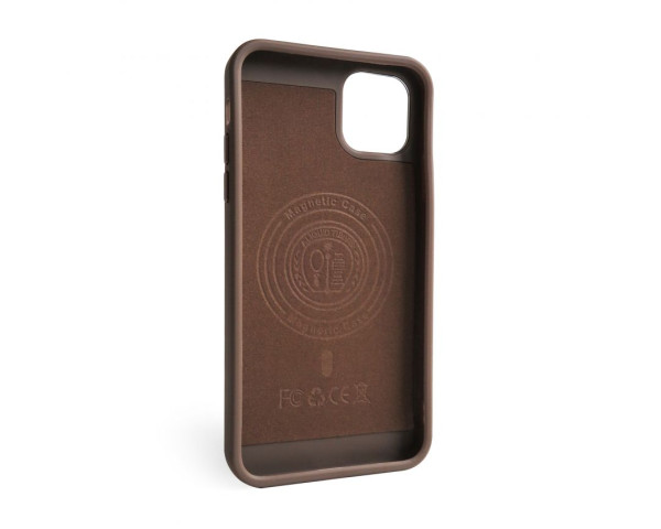 Чехол с функцией MagSafe Textured для Apple iPhone 11 Pro Max brown (02)