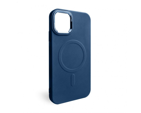Чехол с функцией MagSafe Textured для Apple iPhone 12 Pro Max blue (05)