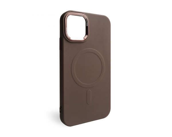 Чехол с функцией MagSafe Textured для Apple iPhone 12, 12 Pro brown (02)
