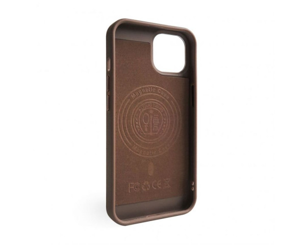 Чехол с функцией MagSafe Textured для Apple iPhone 13 Pro Max brown (02)