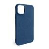 Чехол с функцией MagSafe Textured для Apple iPhone 13 Pro Max blue (05)