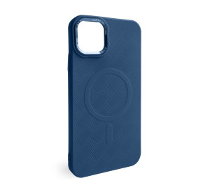 Чохол з функцією MagSafe Textured для Apple iPhone 13 Pro Max blue (05)