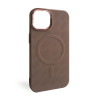 Чехол с функцией MagSafe Textured для Apple iPhone 14 brown (02)