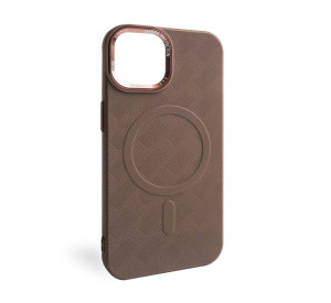 Чохол з функцією MagSafe Textured для Apple iPhone 14 brown (02)