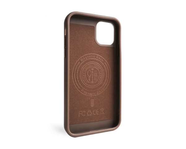 Чехол с функцией MagSafe Textured для Apple iPhone 15 brown (02)