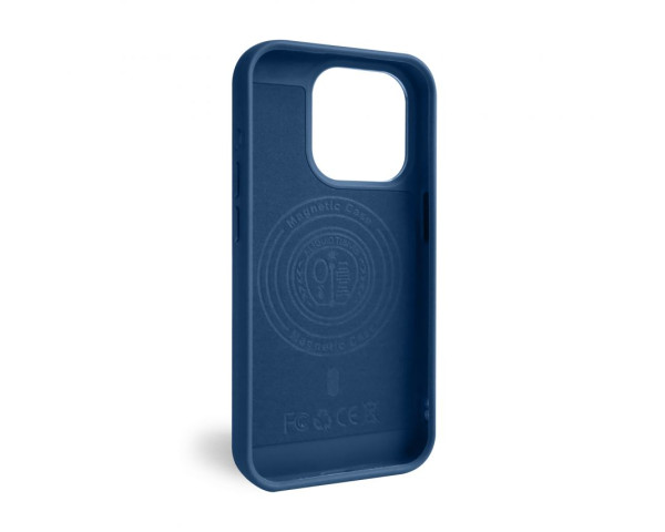Чехол с функцией MagSafe Textured для Apple iPhone 15 Pro blue (05)