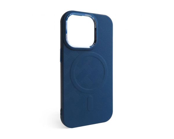 Чохол з функцією MagSafe Textured для Apple iPhone 15 Pro Max blue (05)