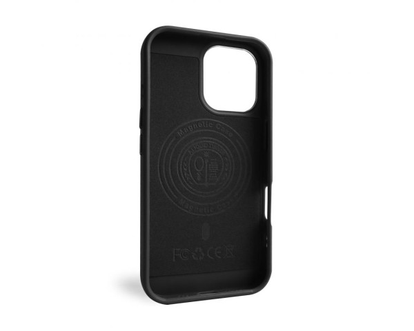 Чохол з функцією MagSafe Textured для Apple iPhone 16 black (03)