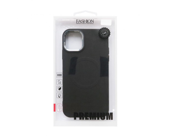 Чохол з функцією MagSafe Textured для Apple iPhone 16 black (03)