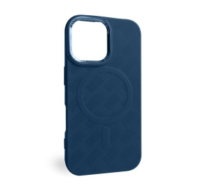Чохол з функцією MagSafe Textured для Apple iPhone 16 blue (05)