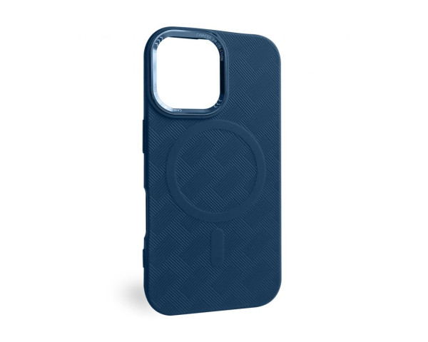 Чохол з функцією MagSafe Textured для Apple iPhone 16 blue (05)