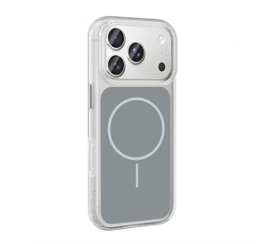 Чохол з функцією MagSafe для Apple iPhone 16 clear/grey (01)
