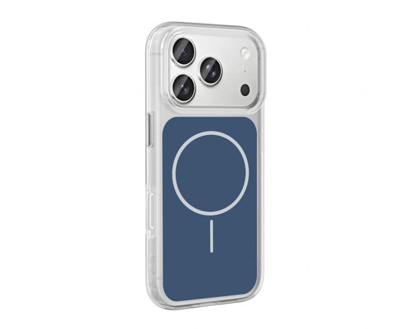 Чехол с функцией MagSafe для Apple iPhone 17 clear/dark blue (04)