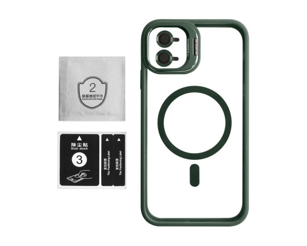 Чохол із підставкою та захистом для камер MagSafe для iPhone 11 (1) green