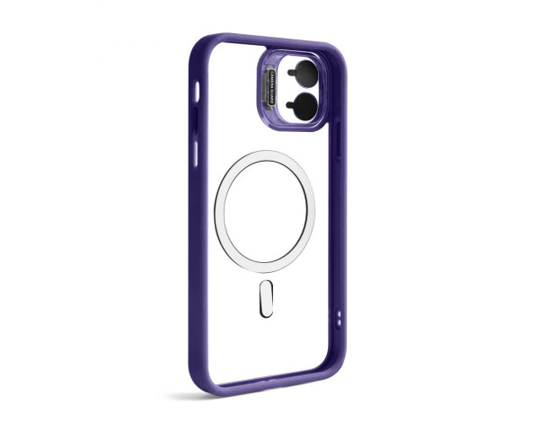 Чехол с функцией MagSafe для Apple iPhone 11 с подставкой и защитой для камер violet
