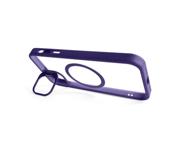 Чехол с функцией MagSafe для Apple iPhone 11 с подставкой и защитой для камер violet