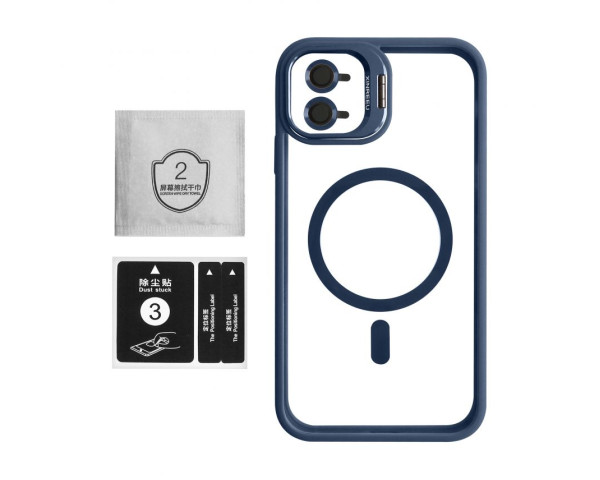 Чохол із підставкою та захистом для камер MagSafe для iPhone 11 (4) dark blue