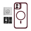 Чехол с функцией MagSafe для Apple iPhone 11 с подставкой и защитой для камер bordo