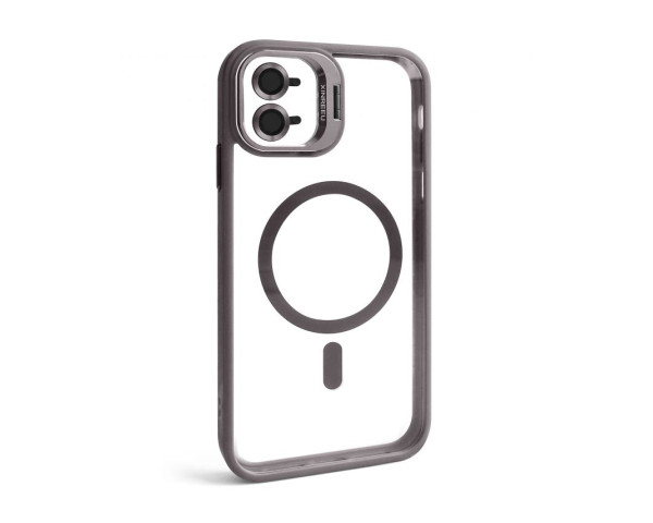 Чохол з функцією MagSafe для Apple iPhone 11 з підставкою та захистом для камер light grey