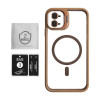 Чохол з функцією MagSafe для Apple iPhone 11 з підставкою та захистом для камер gold brown (9)