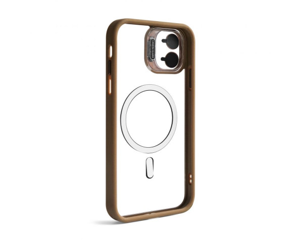 Чохол з функцією MagSafe для Apple iPhone 11 з підставкою та захистом для камер gold brown (9)