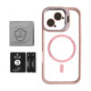 Чохол з функцією MagSafe для Apple iPhone 11 з підставкою та захистом для камер pink (10)