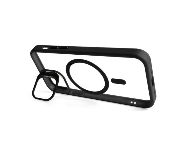 Чохол з функцією MagSafe для Apple iPhone 11 Pro з підставкою та захистом для камер black (3)