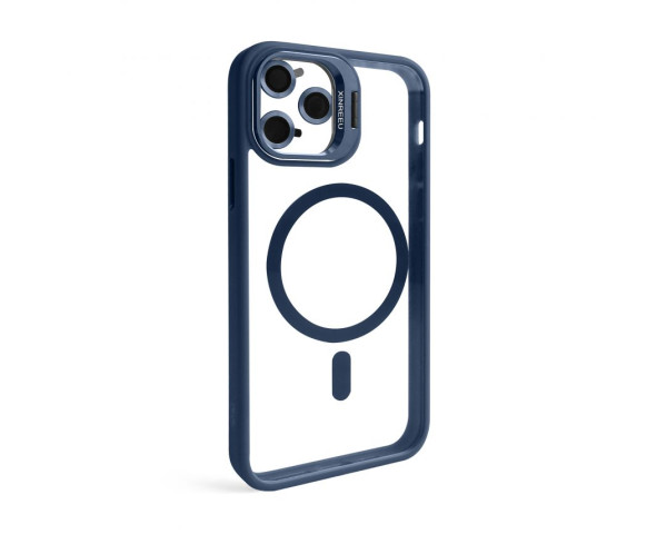 Чохол з функцією MagSafe для Apple iPhone 11 Pro з підставкою та захистом для камер dark blue (4)