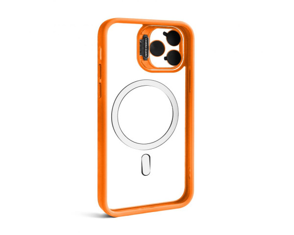 Чохол з функцією MagSafe для Apple iPhone 11 Pro з підставкою та захистом для камер orange (7)