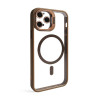Чохол з функцією MagSafe для Apple iPhone 11 Pro з підставкою та захистом для камер gold brown (9)
