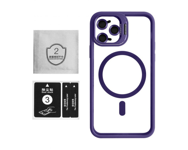 Чохол із підставкою та захистом для камер MagSafe для iPhone 11 Pro Max (2) violet