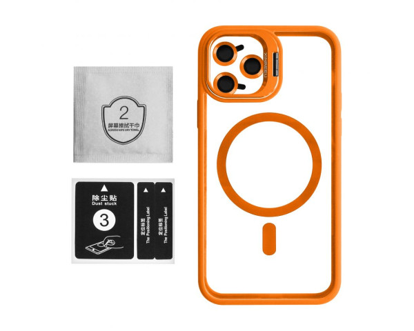Чохол із підставкою та захистом для камер MagSafe для iPhone 11 Pro Max (7) orange