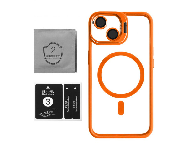Чохол із підставкою та захистом для камер MagSafe для iPhone 12 (7) orange